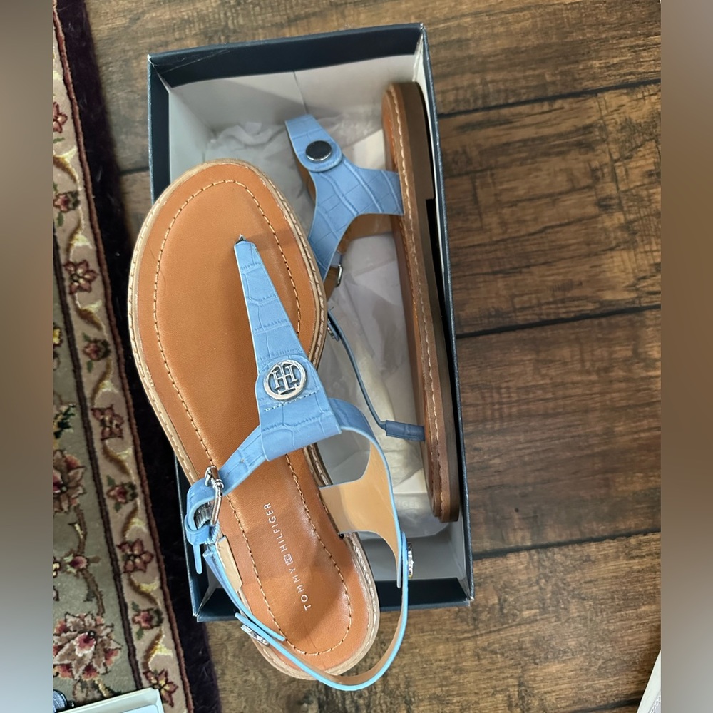 BNWT Tommy Hilfiger Blue Sandals